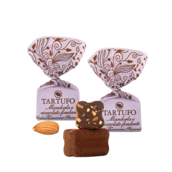 Tartufo Mandorla e cioccolata fondente - Piemont
